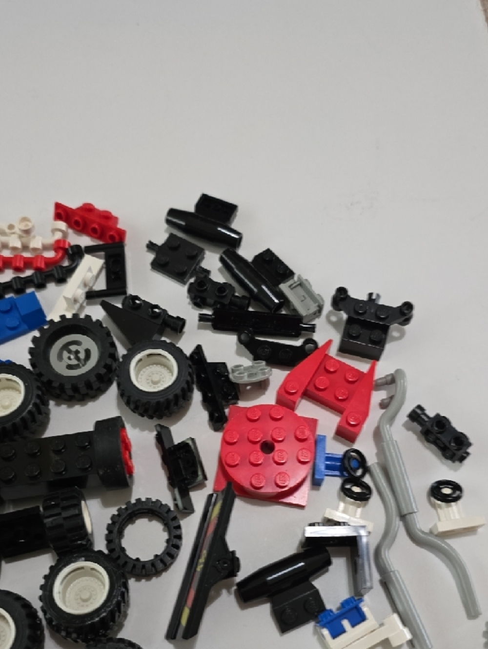 LEGO Mixed Building Toy Wheels and Parts - Black, Yellow, Red, Blue - Picture 2 of 4